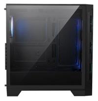 MSI MAG FORGE 320R AIRFLOW A-RGB ATX Siyah Mid Tower Kasa PSU YOK Temperli Cam,4x120MM